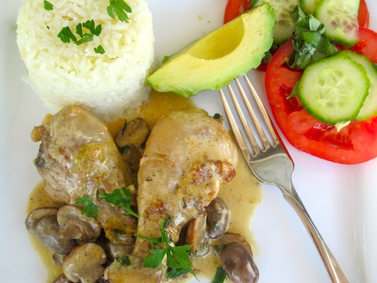 Chicken with Mushroom sauce