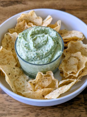 Creamy and flavorful White Bean and cilantro Dip