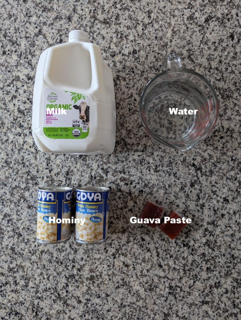 Quick Mazamorra Ingredients