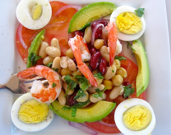 Avocado,Shrimp Tomato Salad