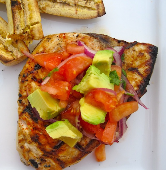 Fish with Avocado Salsa