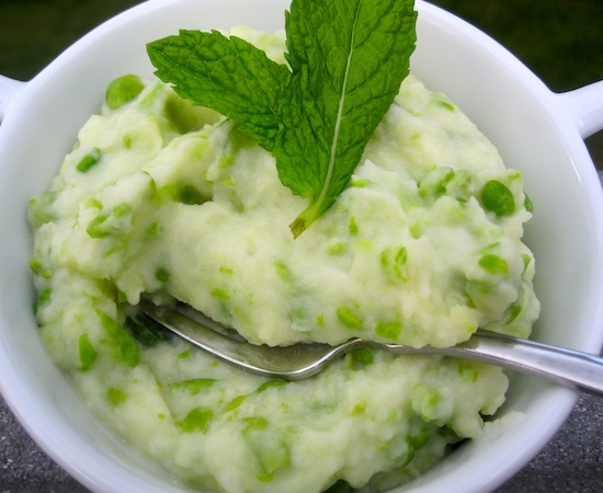 Mashed Potatoes with Peas and Mint