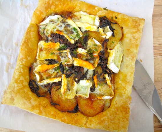 Mushrooms and Brie cheese Tart