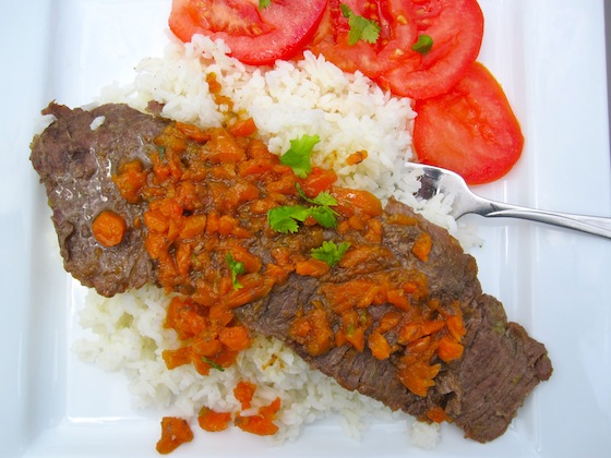 Carne con Salsa de Zanahoria