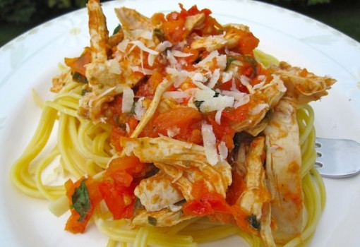 Colombian Style Pasta with Chicken