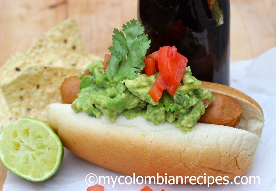 Guacamole Hot Dog My colombian Recipes