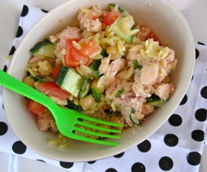 Tuna, Chickpeas and Orzo Salad