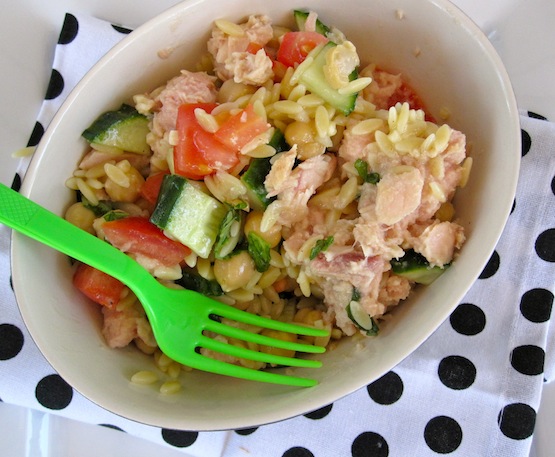 Tuna, Chickpeas and Orzo Salad