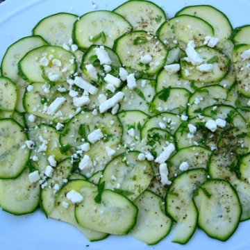 Zuchinni Carpaccio