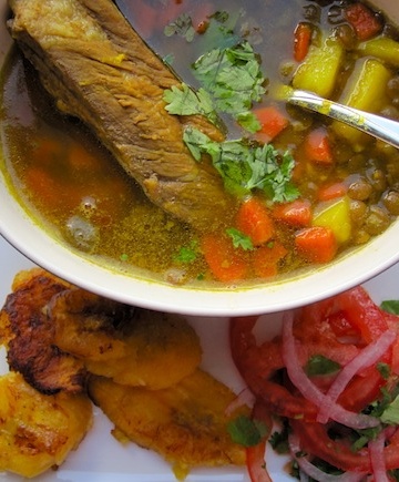 Sopa de Lentejas con Costilla