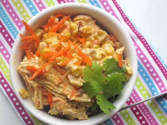 Shredded Chicken and Corn Salad