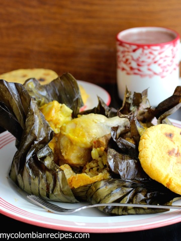 Tamales Tolimenses (Tolima Region Tamales)|mycolombianrecipes.com