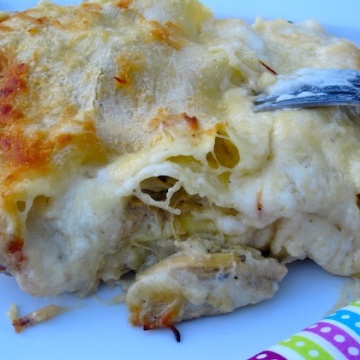 Lasagna de Pollo con Champiñones