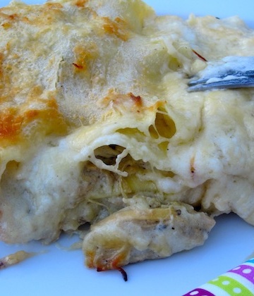 Lasagna de Pollo con Champiñones