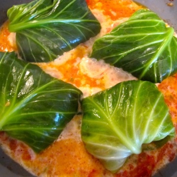 Stuffed Cabbage Cooking