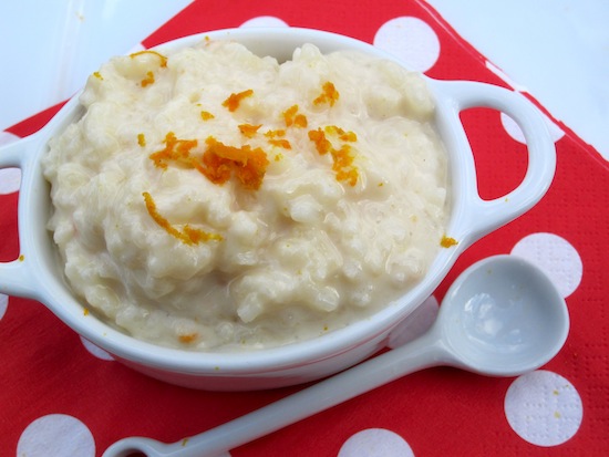 Tangerine  Rice Pudding