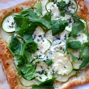 Potato, Zucchini and Spinach Tart