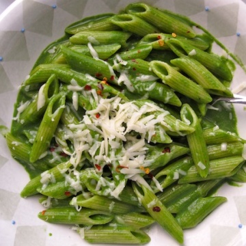 Pasta with Spinach Sauce