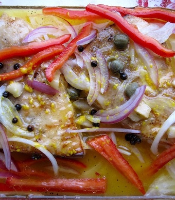 Pescado marinado