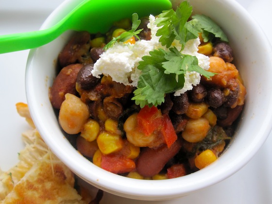 Meatless and  Delicious Chili