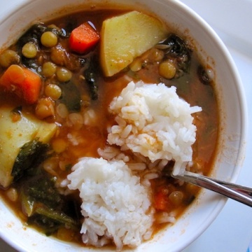 Lentil and Spinach Soup (Sopa de Lentejas con Espinacas)