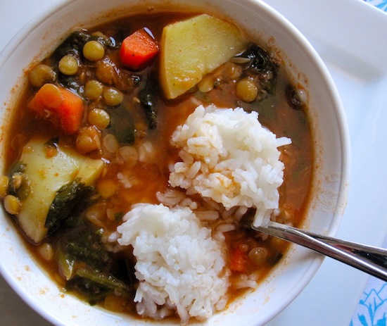 Spinach and Lentil Soup