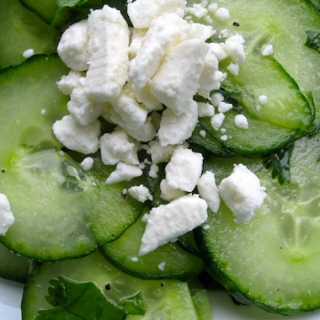 Cucumber and feta Salad