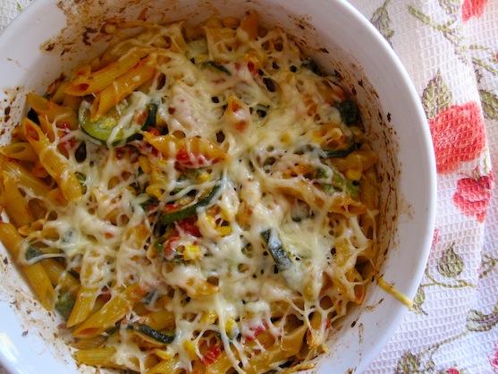 Pasta with Roasted Veggies