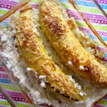 Baked Plantains with Coconut