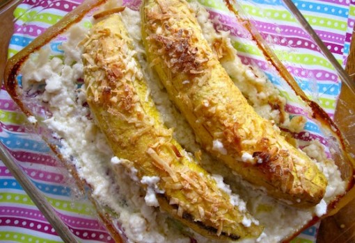 Baked Plantains with Coconut