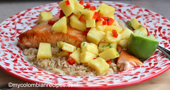 Salmon with Pineapple Salsa