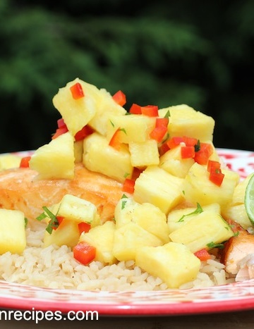 Salmon with Paineapple Salsa Recipe