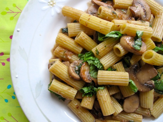 pasta with mushroom sauce