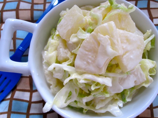 Pineapple Coleslaw (Ensalada de Repollo con Piña) - My Colombian Recipes