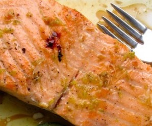 Salmon with Lime-Sherry Sauce