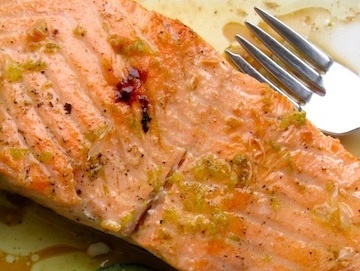 Salmon with Lime-Sherry Sauce