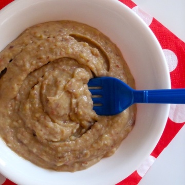 Ripe Plantain and Bean Puree