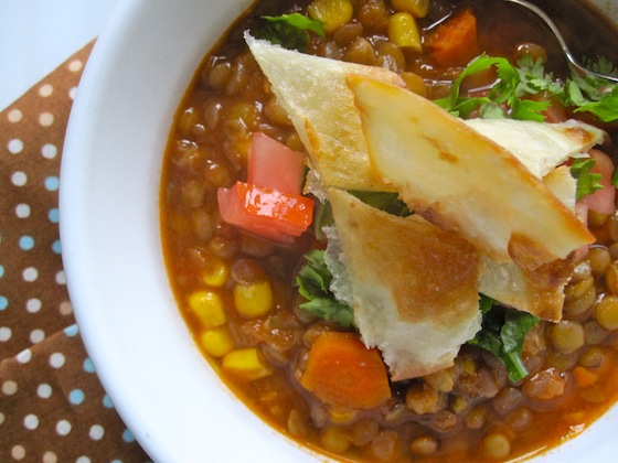 Meatless lentils Chili