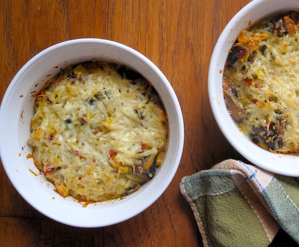 Caserola de Champinones y Arroz