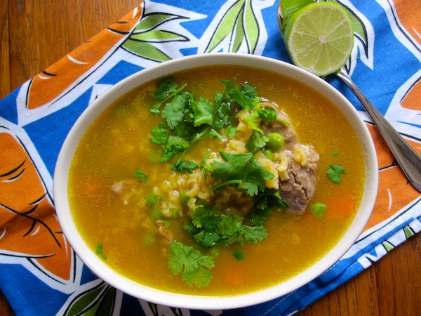 Sopa de arroz con espinazo