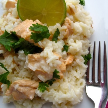 Creamy Salmon Rice