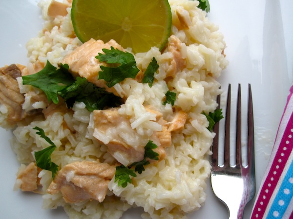 Creamy Salmon Rice