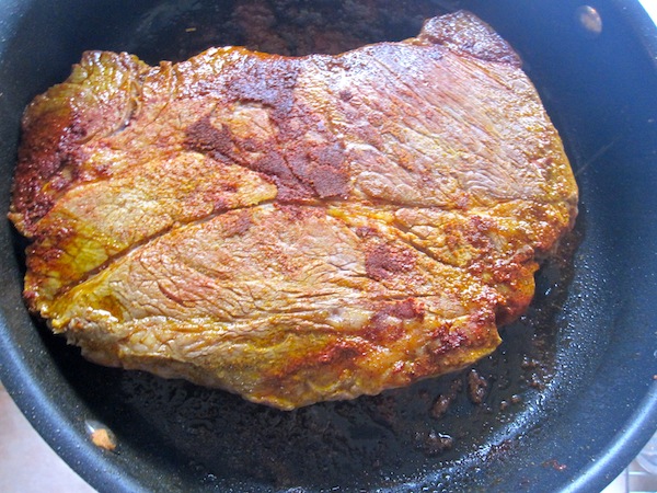 Browned meat