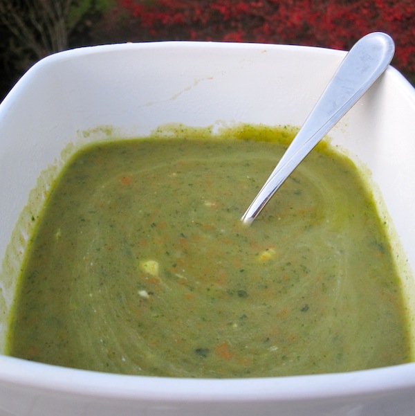 Spinach and Potato Soup with Dill