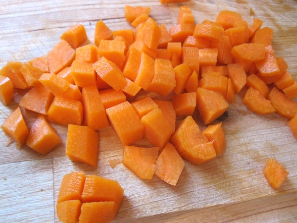 Diced carrots