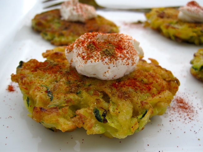 Zucchini and potato pancakes