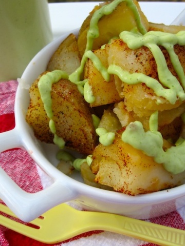 Potatoes With Avocado Sauce