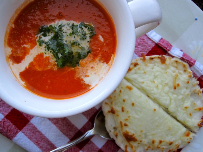 Sopa o Crema de Tomate con Albahaca(Tomato and Basil Soup)