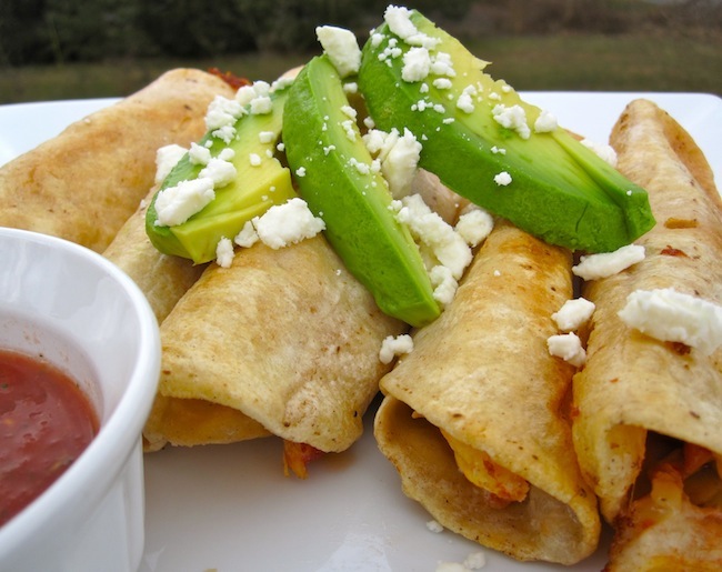 chicken flautas