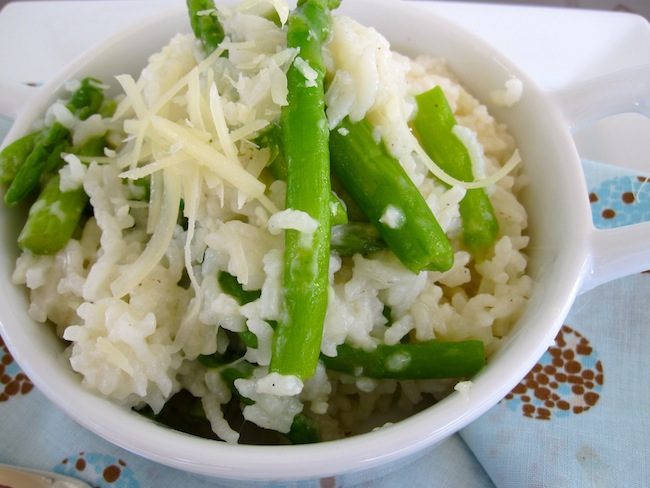 Creamy Asparagus and Lemon Oven Rice